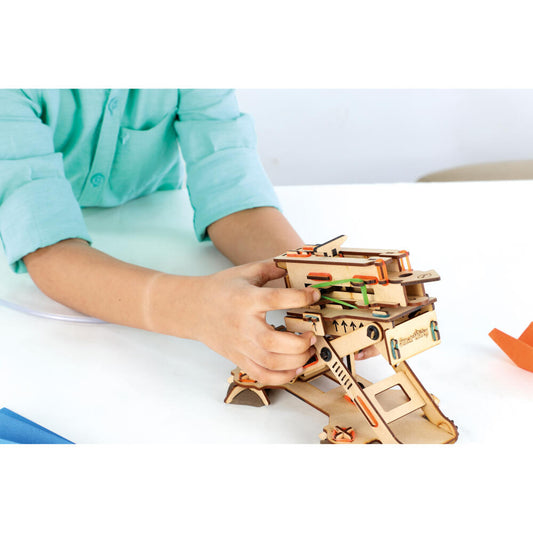 Smartivity Bausatz Plane Launcher, Kinderspiel, Logikspiel, Lernspielzeug, ab 6 Jahren, Holz, STY 104