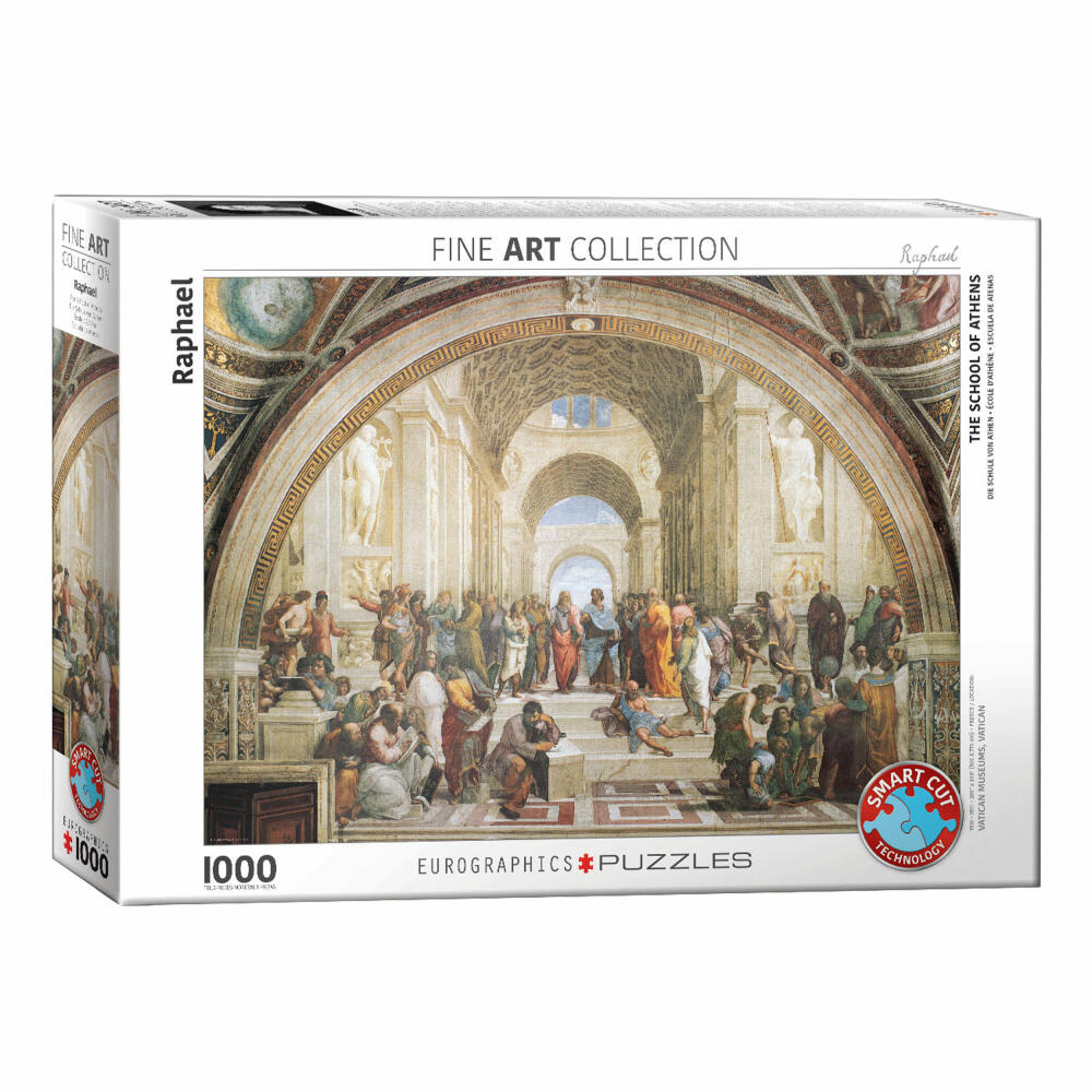 Eurographics Puzzle The School of Athens by Raphael, 1000 pieces, 68 x 48 cm, 6000-4141