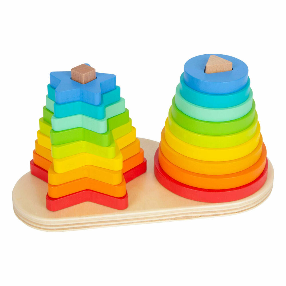 Legler Small Foot Steckspiel Regenbogen, Spielzeug, ab 12 Monate, 11720