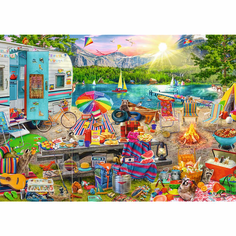 Trefl Puzzle Hidden Shapes Wohnmobil-Trip, 1003 Teile, 68.3 x 48 cm, 10677