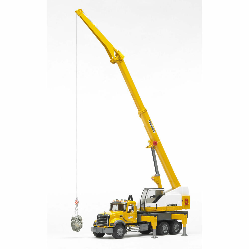 Bruder Construction Vehicles MACK Granite Liebherr Crane Truck, Crane Truck, Model Vehicle, Model Vehicle, Toy, 02818