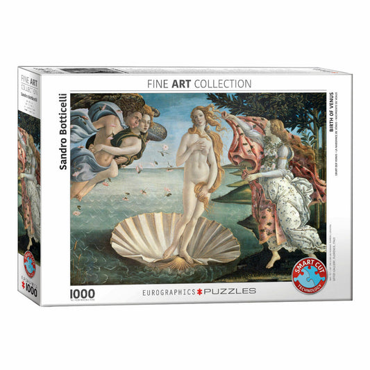 Eurographics Puzzle The Birth of Venus by Sandro Botticelli, 1000 pieces, 68 x 48 cm, 6000-5001