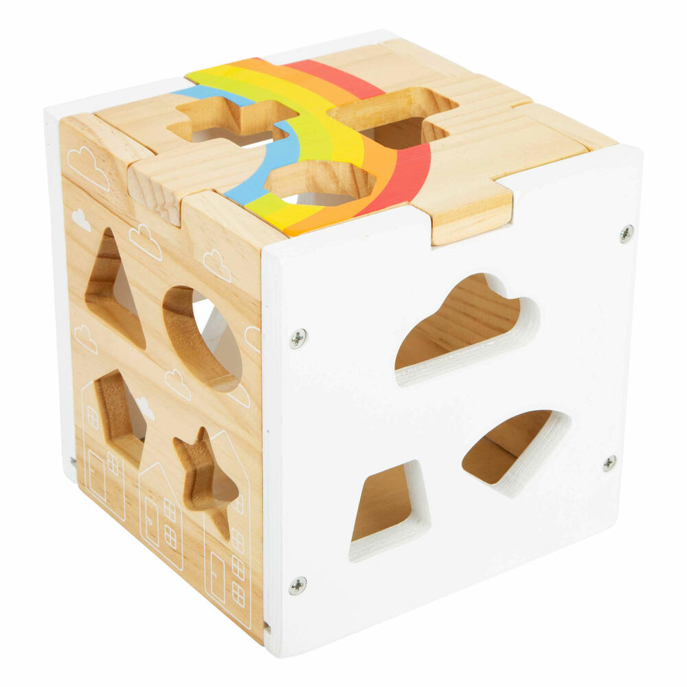 Legler Small Foot Steckwürfel Regenbogen, Spielzeug, ab 12 Monate, 11777