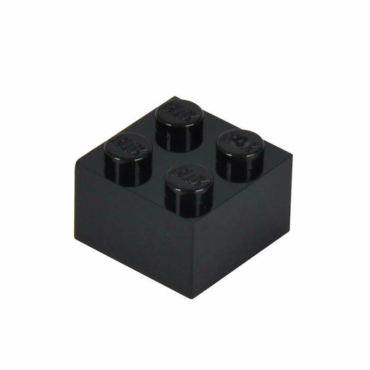 Simba Blox 100 Schwarze 4er Steine in Dose, Bausteine, Bauklötze, Kinder Spielzeug, 100 Stück, 104114114