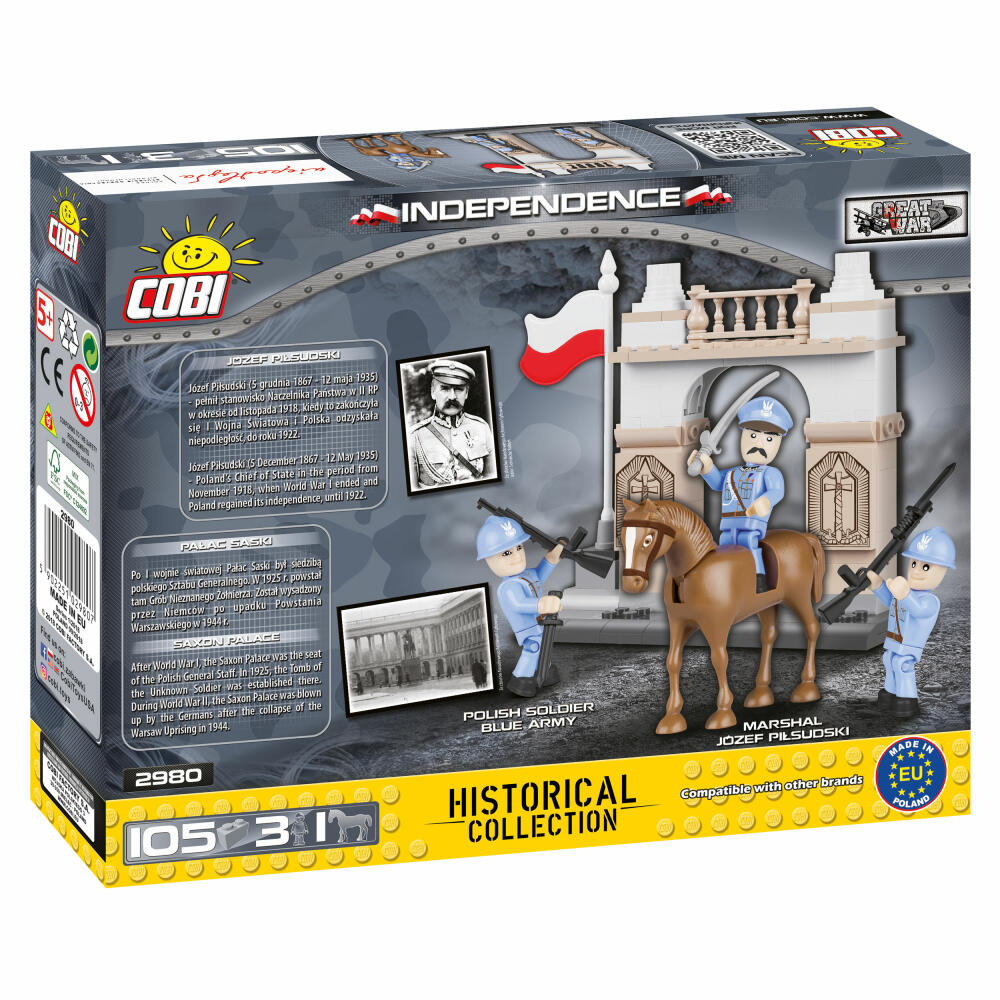 COBI Small Army Independence, Military, Soldiers, Special Model, Toy, Construction Blocks, 105 Pieces, 2980