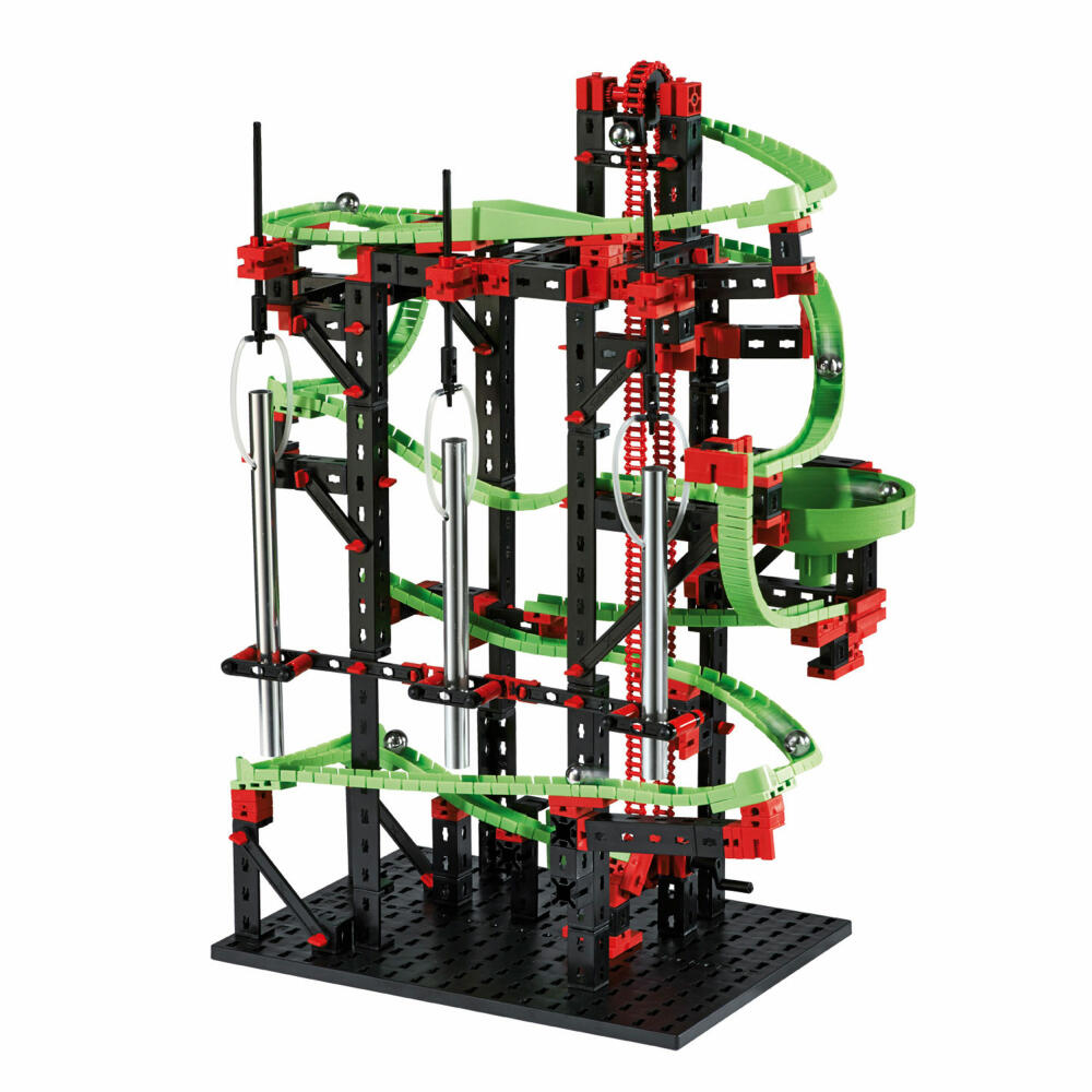 fischertechnik Profi Dynamic M, 550-tlg., Rolling Action, Kugelbahn, Motorikspielzeug, Baukasten, 533872
