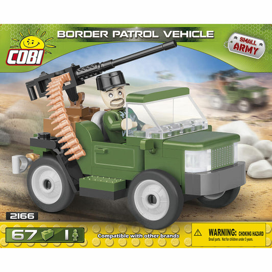 COBI Small Army Border Patrol Vehicle, Militär, Soldaten, Grenzschutzfahrzeug, Spielzeug, Konstruktionsbausteine, 67 Teile, 2166