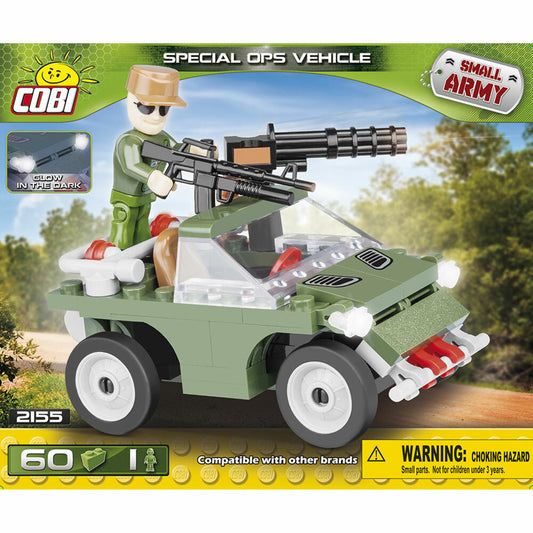 COBI Small Army Special OPS Vehicle, Militär, Soldaten, Patrouillenfahrzeug, Spielzeug, Konstruktionsbausteine, 60 Teile, 2155