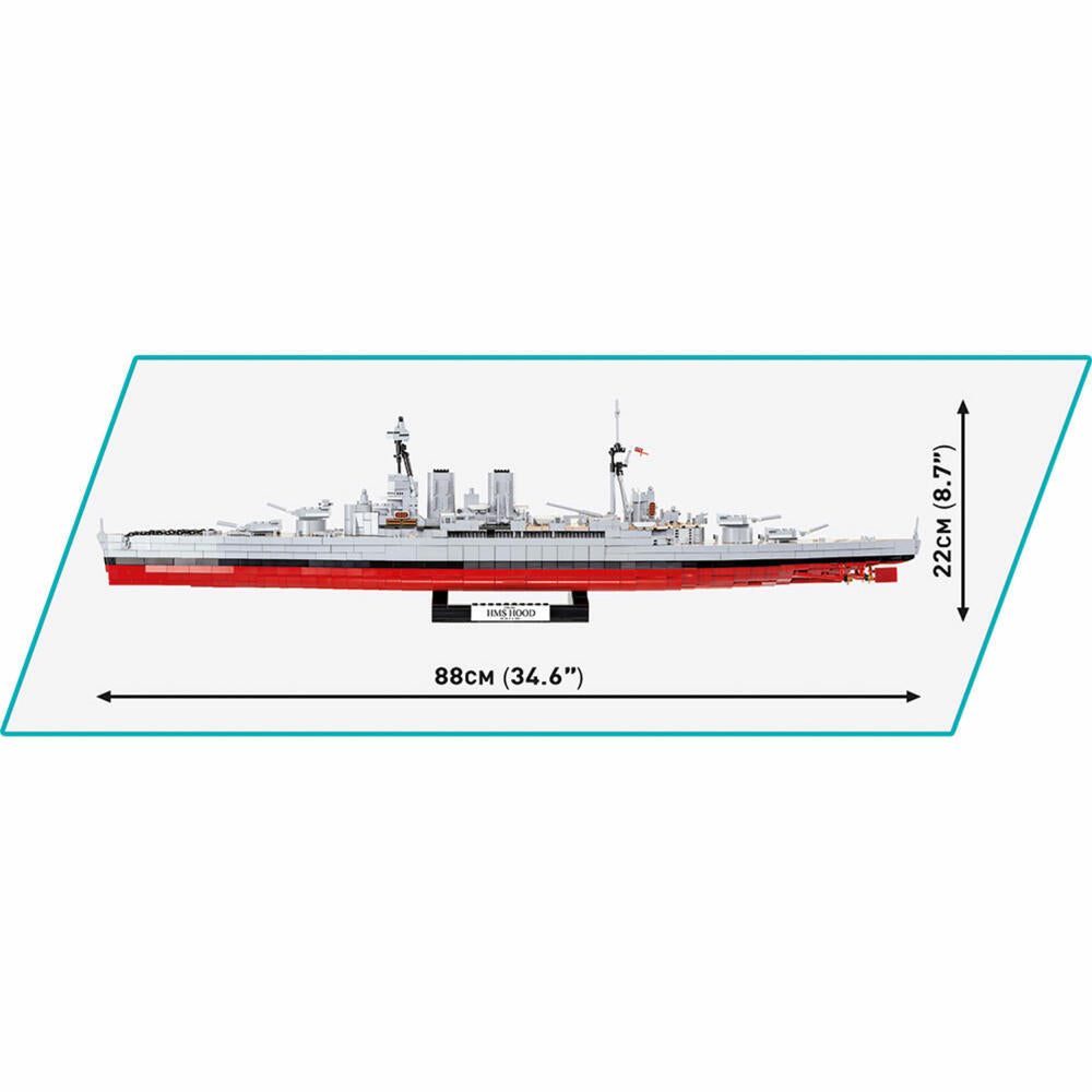 Cobi Klemmbausteinset HMS Hood Schlachtschiff, World War 2, Schiff, Spielzeug, 2613 Teile, 4830