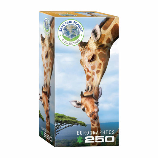 Eurographics Puzzle Giraffenmutterkuss, Giraffen, 250 Teile, 33 x 48 cm, 8251-0294