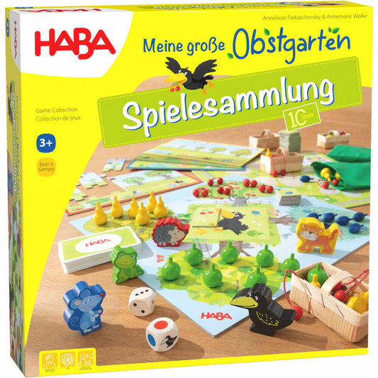 HABA Meine große Obstgarten-Spielesammlung, Kinderspiel, Kinder Spiel, ab 3 Jahren, 1302282003