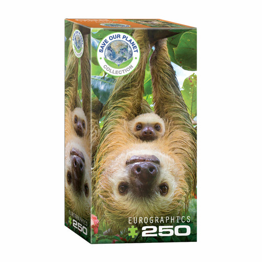 Eurographics Puzzle Faultiere, Faultier Mama, 250 Teile, 33 x 48 cm, 8251-5556