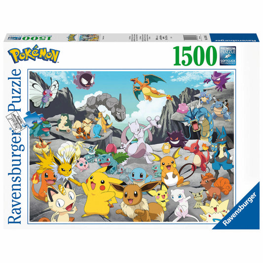 Ravensburger Puzzle Pokémon Classics, Adult Puzzle, Adult Puzzles, 1500 Pieces, 16784