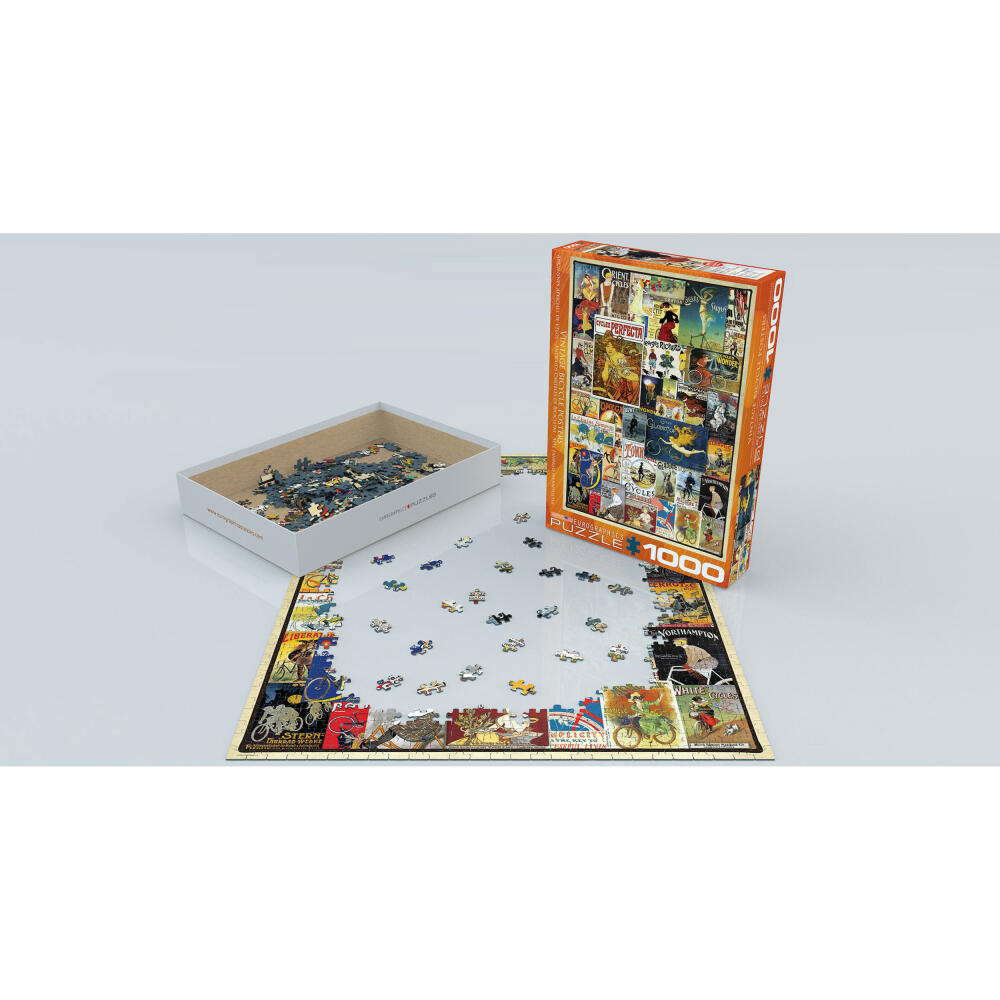 Eurographics Puzzle Antique Bicycle Poster, 1000 pieces, 68 x 48 cm, 6000-0756