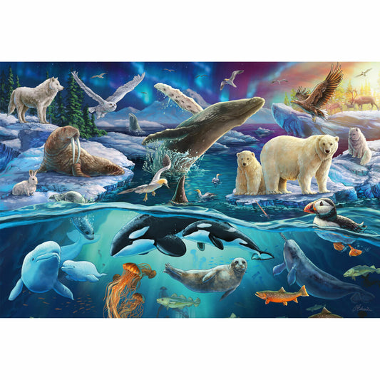 Schmidt Spiele Children's Puzzle Standard Animals in the Arctic, Children's Puzzle, 150 pieces, 56484