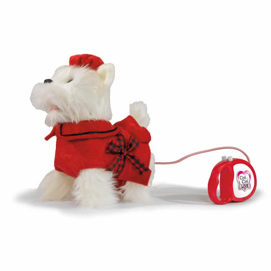 Simba Chi Chi Love Poshi Hund, West Highland Terrier, Hündchen, Kabelgesteuert, Läuft und Bellt, Spielzeug, 25 cm, 105893242