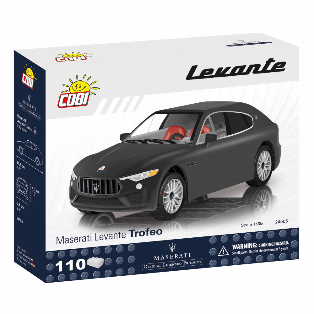 COBI Maserati Levante Trofeo, Car, Vehicle, Collectible Cars, Toys, Games, Construction Blocks, 110 Pieces, 24565
