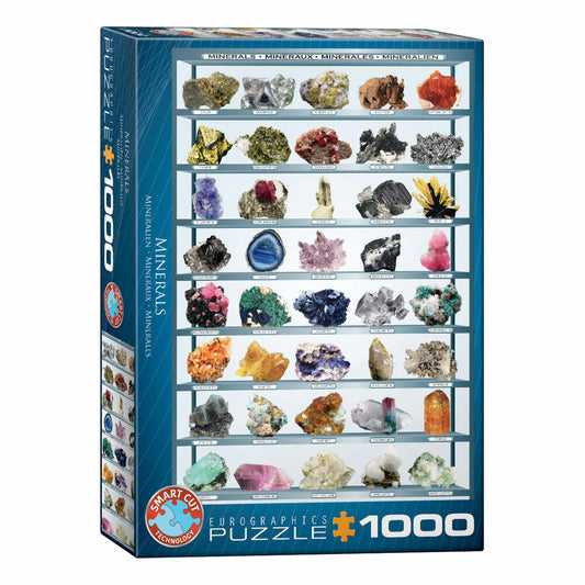 Eurographics Puzzle Minerals, Geology, 1000 pieces, 68 x 48 cm, 6000-2008