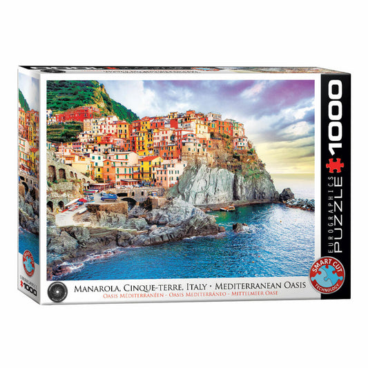 Eurographics Puzzle Manarola Cinque Terre Italy, 1000 pieces, 68 x 48 cm, 6000-0786