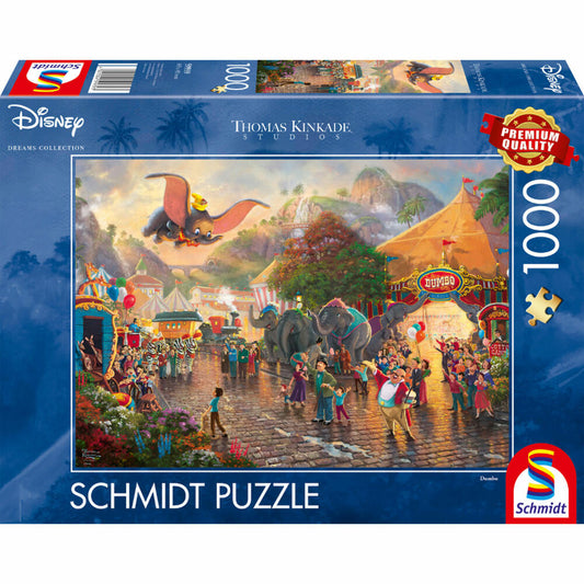 Schmidt Spiele Disney Dumbo, Thomas Kinkade, Puzzle, Erwachsenenpuzzle, 1000 Teile, 59939