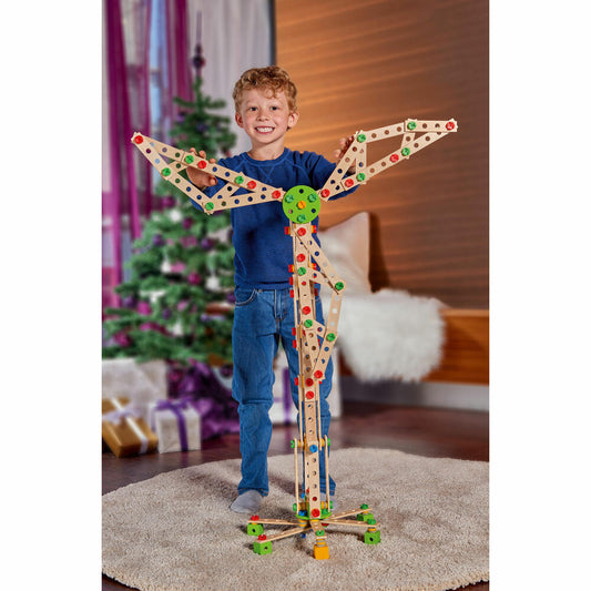 Eichhorn Constructor Windrad Set, 300-tlg., Baukasten, Bau Set, Bausatz, Kinder Spielzeug, Holz, 100039046
