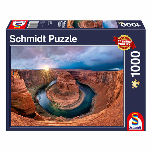 Schmidt Spiele Puzzle Glen Canyon, Horseshoe Bend am Colorado River, Erwachsenenpuzzle, 1000 Teile, 58952