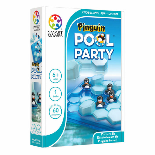 Smart Games logic game Penguin Pool Party, thinking game, children's game, children's game, from 6 years, SG 431 DE