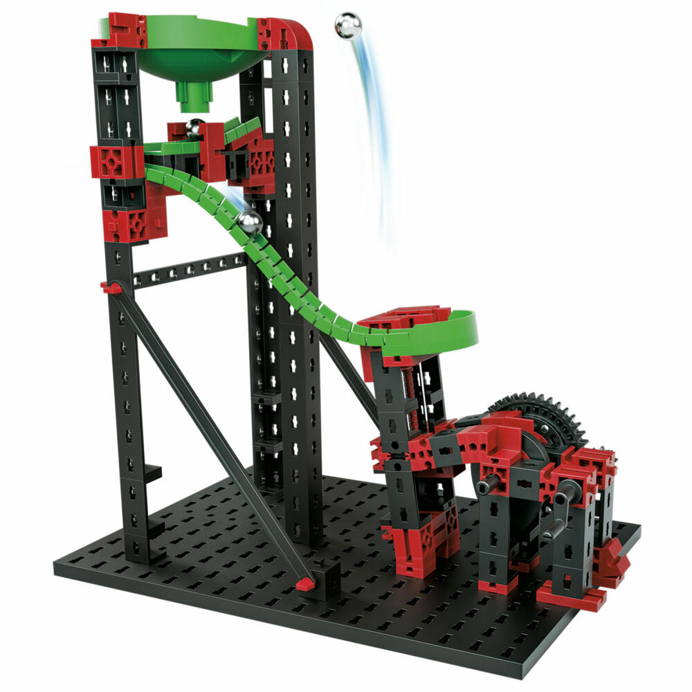 fischertechnik Profi Dynamic XM, 260-tlg., Rolling Action, Kugelbahn, Motorikspielzeug, Baukasten, 544618