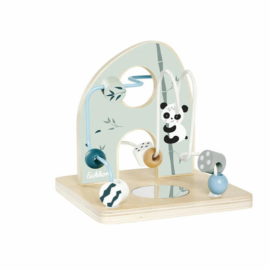 Eichhorn Motorikschleife, Motorikspielzeug, Motorik Spielzeug, Schiebespiel, Holz, 100003803