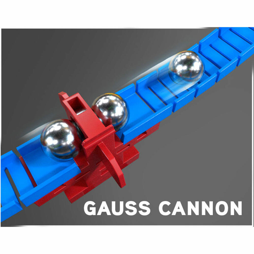 fischertechnik Advanced Funny Machines Kettenreaktion, Baukasten, Bau Konstruktionsspielzeug für Kinder, 385 Teile, 3 Modelle, ab 7 Jahren, 551588