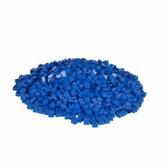 Simba Blox 1000 Blaue 4er Steine Lose, Bausteine, Bauklötze, Kinder Spielzeug, 1000 Stück, 104114118