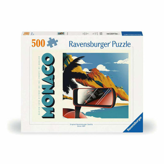 Ravensburger Puzzle Großer Preis von Monaco, Erwachsenenpuzzle, 500 Teile, 12000774