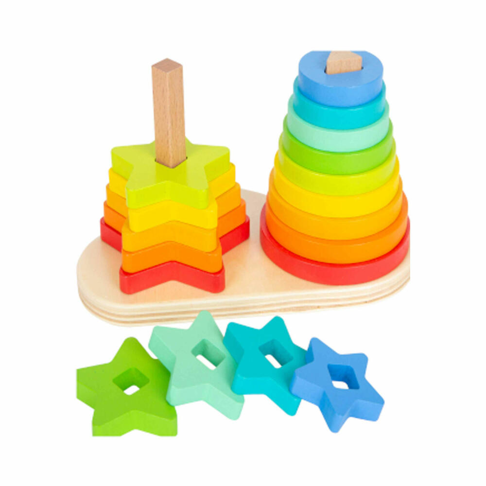 Legler Small Foot Steckspiel Regenbogen, Spielzeug, ab 12 Monate, 11720