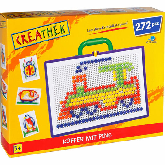 Creathek case, with 272 pins, plug-in games, mosaic plug-in game, toy, children, from 3 years, 63006378