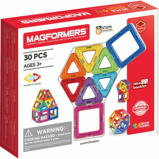 Magformers Standard Set, 30 pcs., Magnetic Game, Magnetic Building Blocks, Magnetic Building Blocks, from 3 years, 274-07