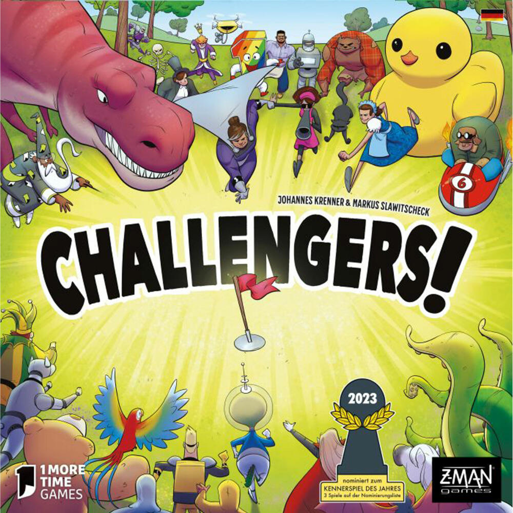 Asmodee Challengers!, Kennerspiel des Jahres 2023, card game, family game, ages 8 and up, ZMND0028
