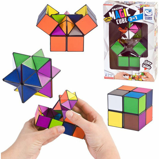 Clown Magic Cube 2-in-1, thinking game, magic cube, children's game, puzzle game, from 5 years, 2000045