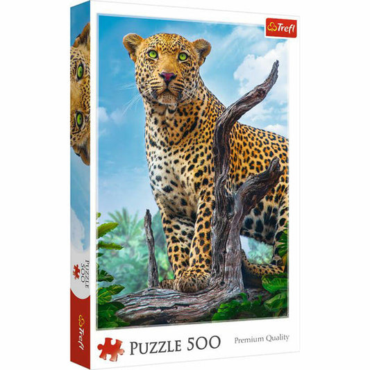 Trefl Premium Puzzle 500 pieces - wild leopard