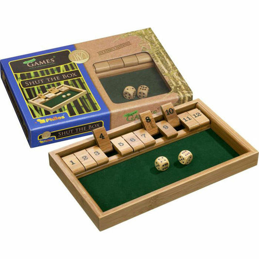 Philos Shut the Box 12 pieces bamboo