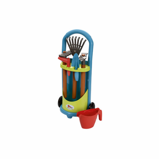 Ecoiffier Gardener's Trolley, Garden, Tool, Rake, Shovel, Watering Can, Toy, Children, 7600004339