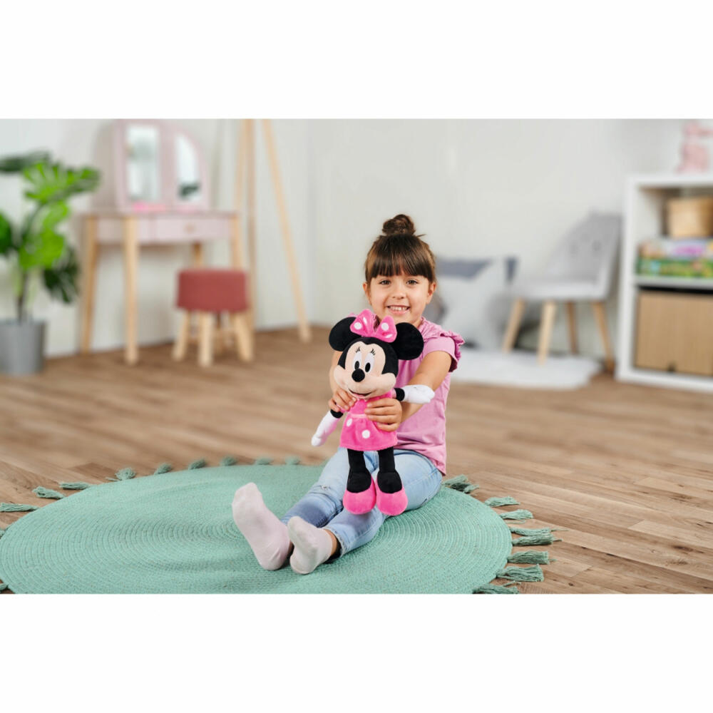Simba Disney Minnie Mouse Refresh Core Pink, Plush Toy, Cuddly Toy, Plush Figure, Stuffed Toy, 35 cm, 6315870230