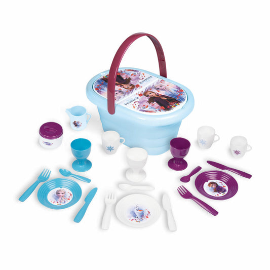 Smoby Frozen 2 Picnic Basket, Crockery, Cup, Doll Crockery, Ice Queen, Toy, Children, 7600310511