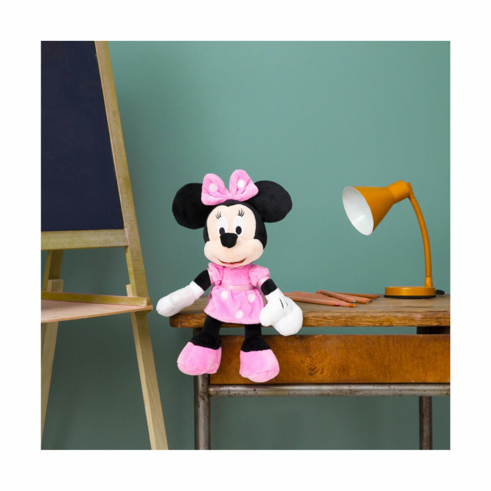 Simba Disney Minnie Mouse Refresh Core Pink, Plush Toy, Cuddly Toy, Plush Figure, Stuffed Toy, 35 cm, 6315870230