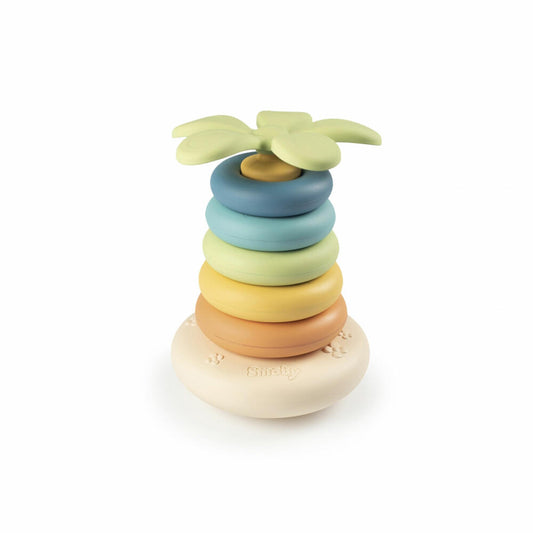 Little Smoby Green Standing Ring Pyramid, Stacking Pyramid, Stacking Game, Toy, Children, 7600140603