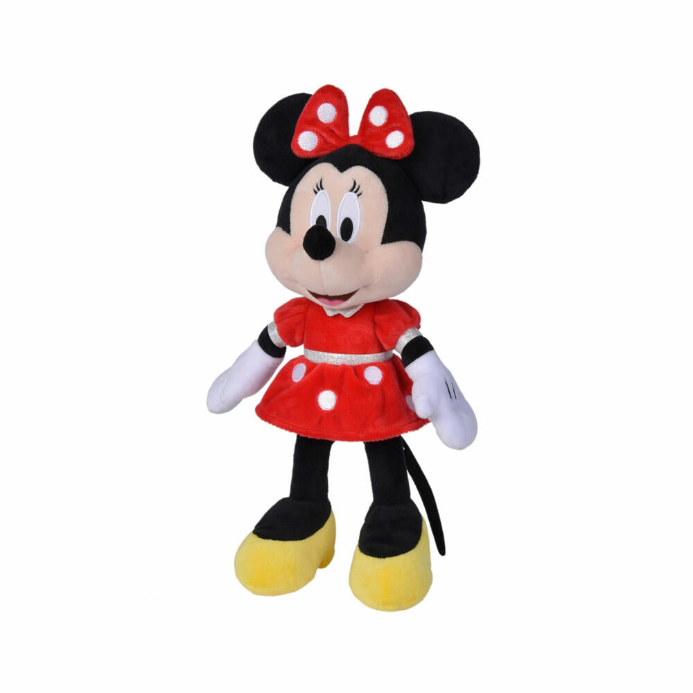 Simba Disney Minnie Maus Refresh Core Rot, Plüschtier, Kuscheltier, Plüschfigur, Stofftier, 35 cm, 6315870229