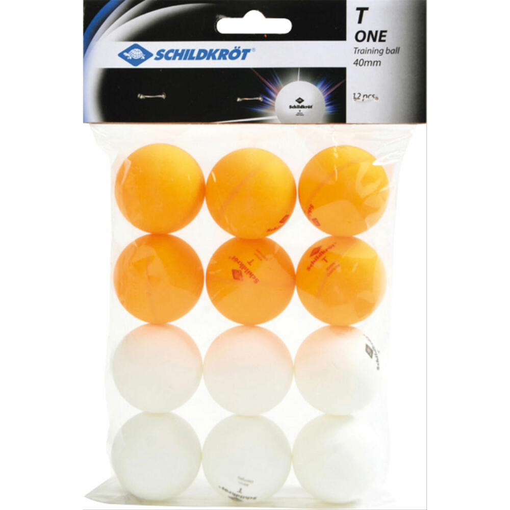 Donic-Schildkrot Donic-Schildkröt - TT ball, JADE 40+, white / orange