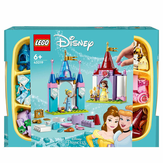 LEGO Disney Prinzessin Kreative Schlösserbox, 140-tlg., Bauset, Konstruktionsset, Bausteine, Spielzeug, ab 6 Jahre, 43219