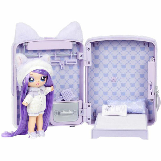 MGA Entertainment Well! N/a! N/a! Surprise 3-in-1 Backpack Bedroom Series 3 Playset- Lavender Kitty