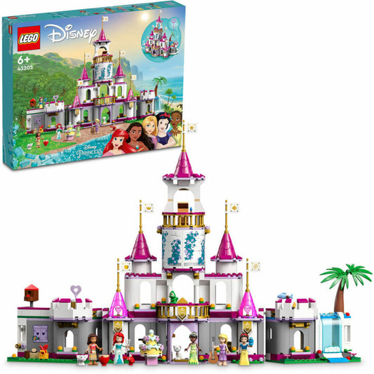 LEGO Disney Prinzessin Ultimatives Abenteuerschloss, 698-tlg., Bauset, Konstruktionsset, Bausteine, Spielzeug, ab 6 Jahre, 43205
