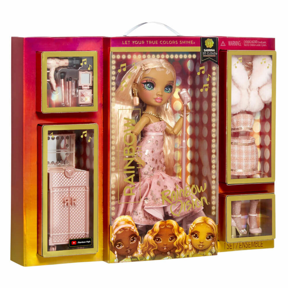 MGA Entertainment Rainbow High Vision Sabrina St. Cloud, Modepuppe, Anziehpuppe, Spielpuppe, Puppe, ab 6 Jahre, 582700EUC